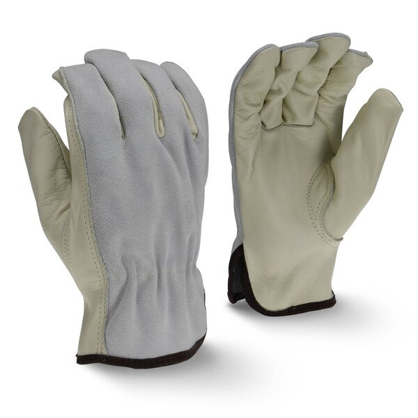 Radians Leather Drivers Gloves, Leather, Gray, S 1 PR RWG4222S - main